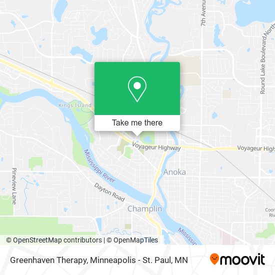 Greenhaven Therapy map