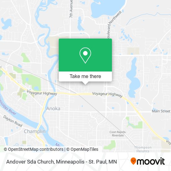 Mapa de Andover Sda Church