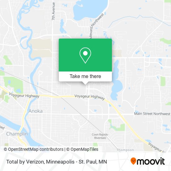 Total by Verizon map