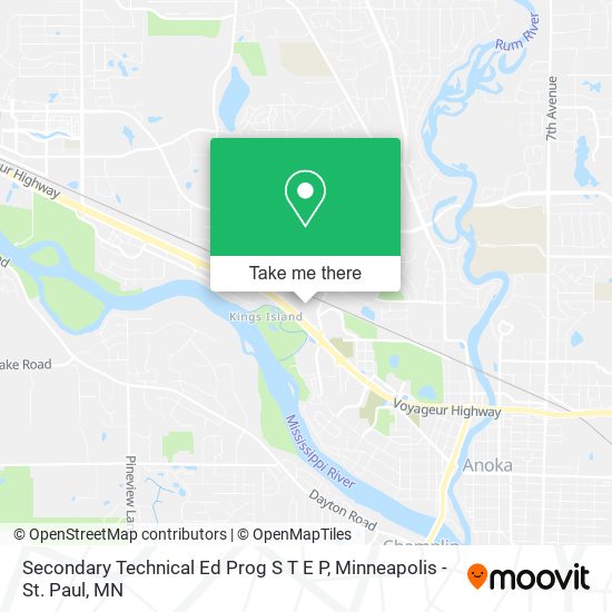 Secondary Technical Ed Prog S T E P map