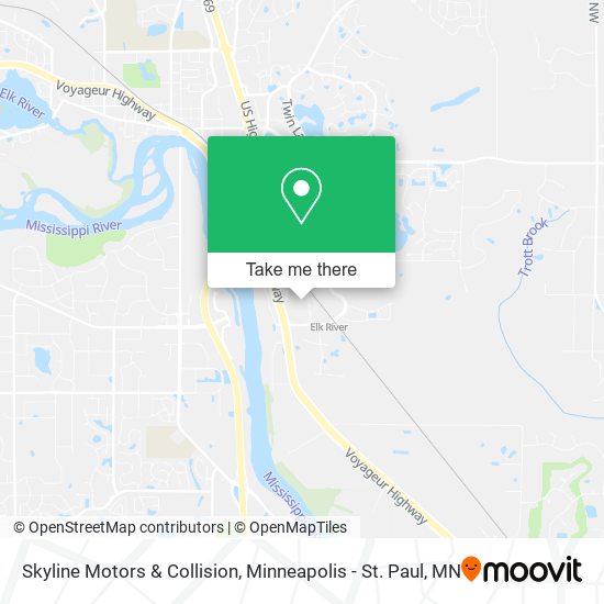 Skyline Motors & Collision map
