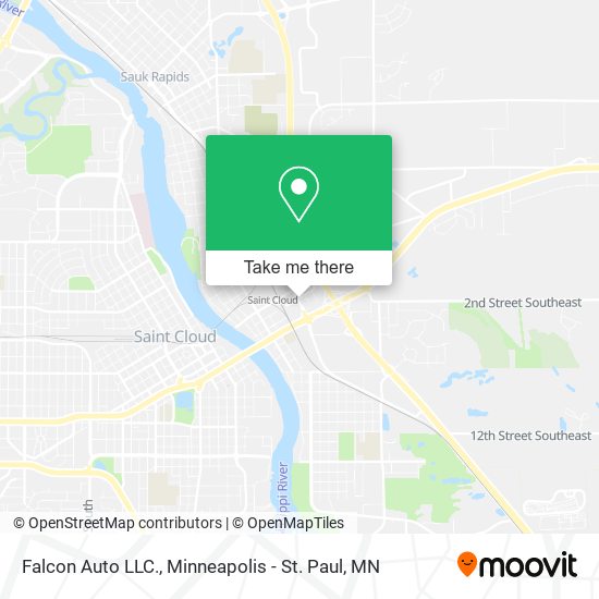 Falcon Auto LLC. map