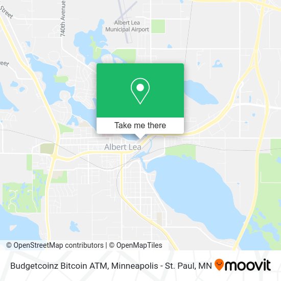 Budgetcoinz Bitcoin ATM map