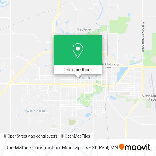 Joe Mattice Construction map