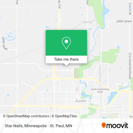Star Nails map