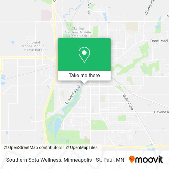 Southern Sota Wellness map