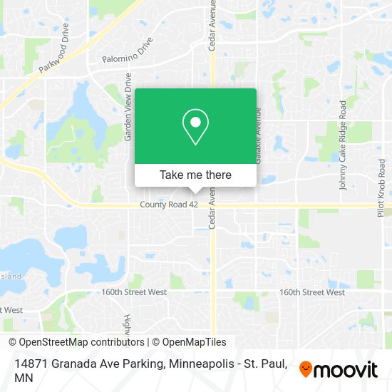 14871 Granada Ave Parking map