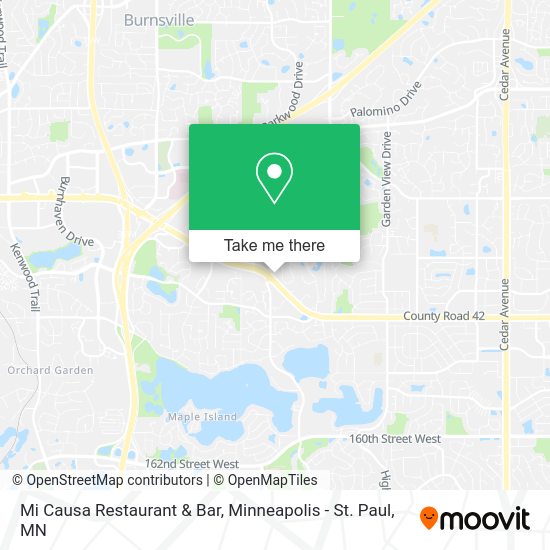 Mi Causa Restaurant & Bar map