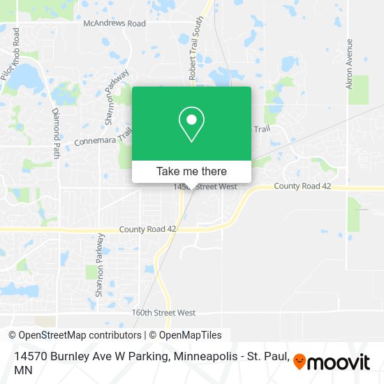 14570 Burnley Ave W Parking map