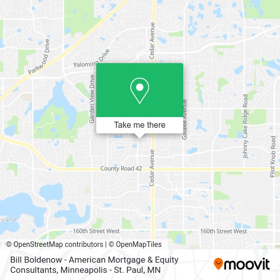 Mapa de Bill Boldenow - American Mortgage & Equity Consultants