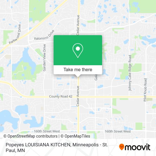 Mapa de Popeyes LOUISIANA KITCHEN