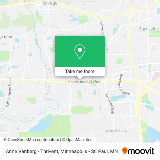 Anne Vanberg - Thrivent map