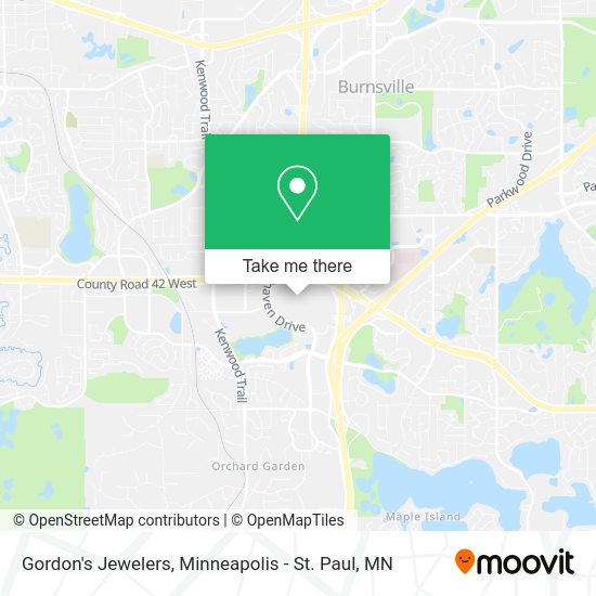 Gordon's Jewelers map