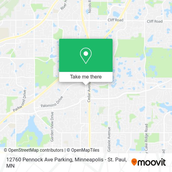 12760 Pennock Ave Parking map