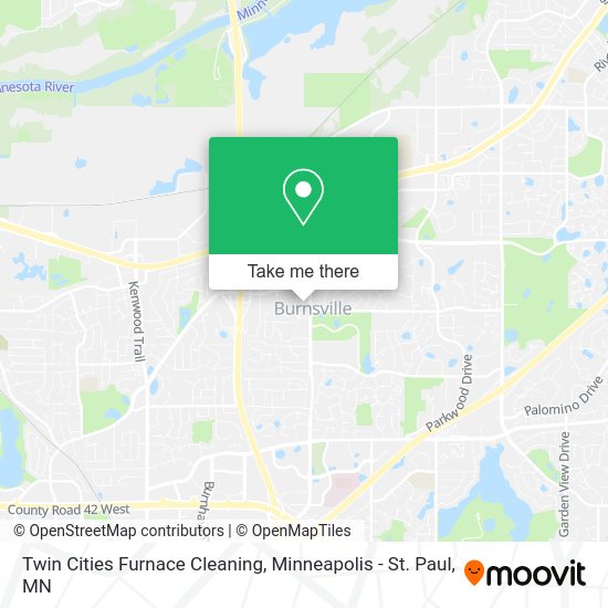 Twin Cities Furnace Cleaning map