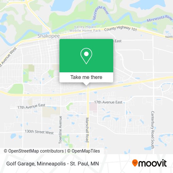 Mapa de Golf Garage