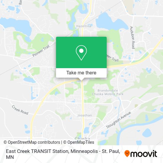 East Creek TRANSIT Station map
