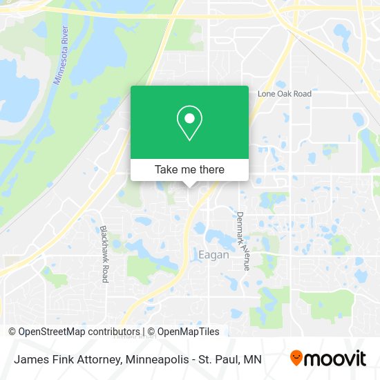 James Fink Attorney map
