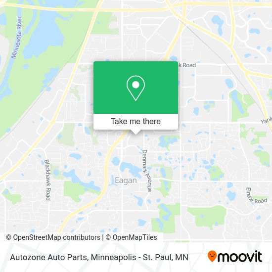 Mapa de Autozone Auto Parts