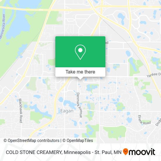 Mapa de COLD STONE CREAMERY
