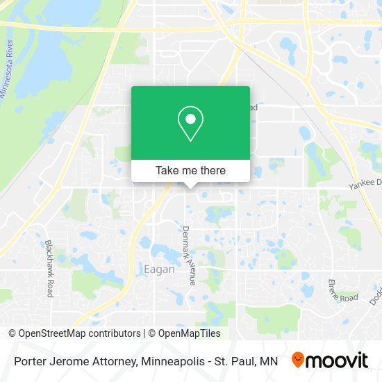 Porter Jerome Attorney map