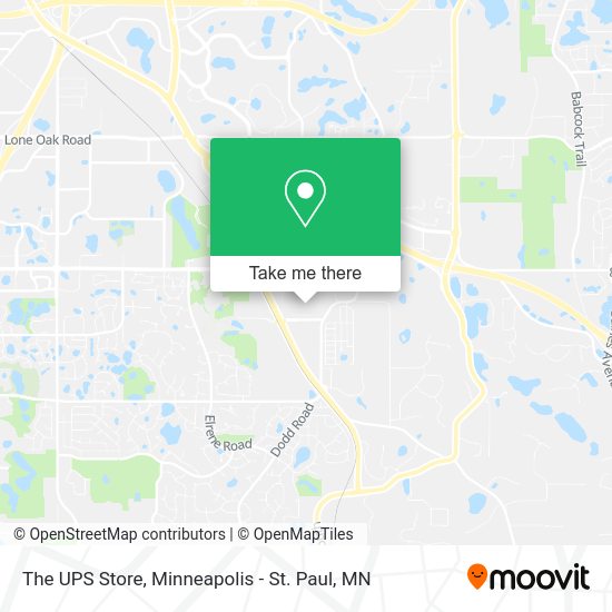 The UPS Store map