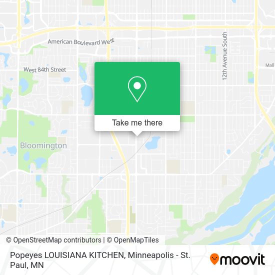 Popeyes LOUISIANA KITCHEN map
