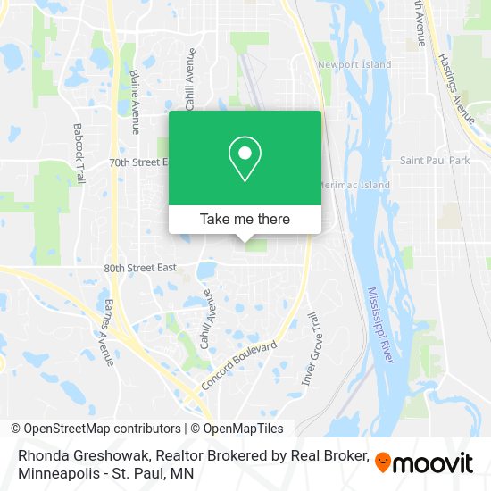 Rhonda Greshowak, Realtor Brokered by Real Broker map