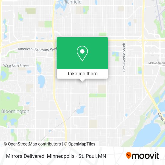 Mirrors Delivered map