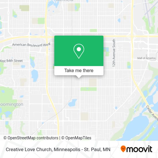 Creative Love Church map