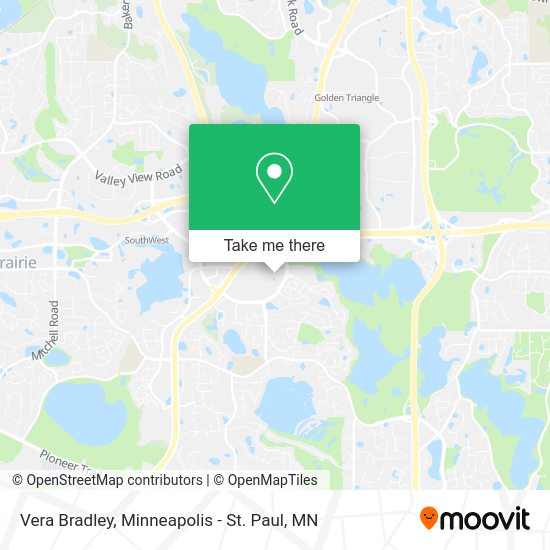 Vera Bradley map