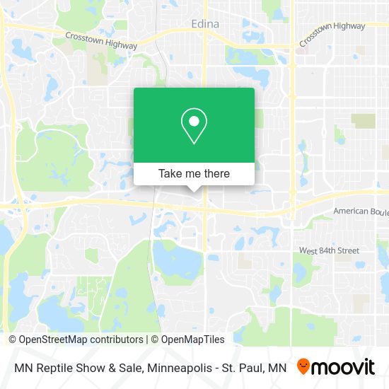 Mapa de MN Reptile Show & Sale