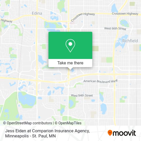 Jess Eiden at Comparion Insurance Agency map