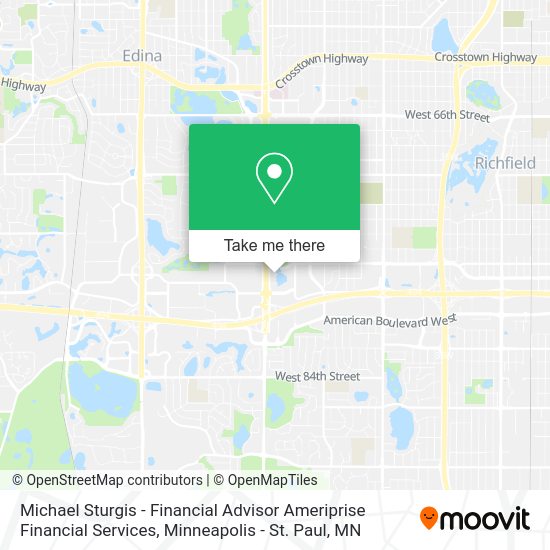 Michael Sturgis - Financial Advisor Ameriprise Financial Services map