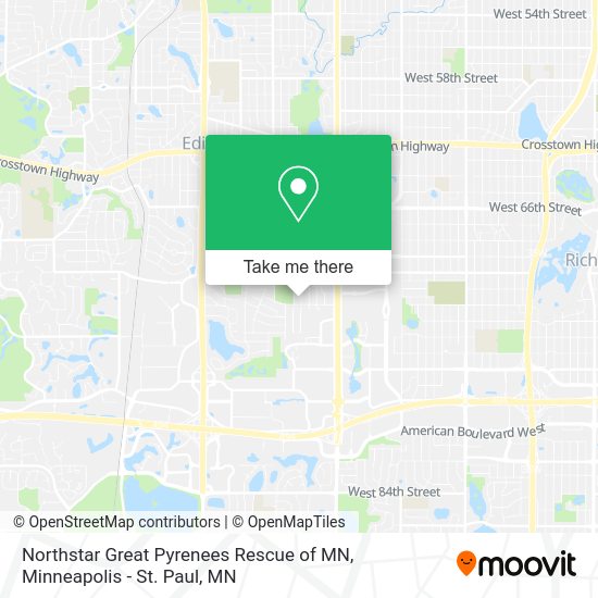 Mapa de Northstar Great Pyrenees Rescue of MN