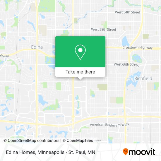 Edina Homes map