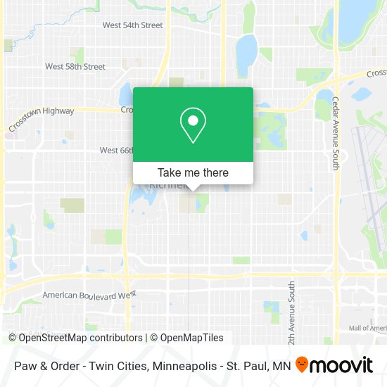 Paw & Order - Twin Cities map
