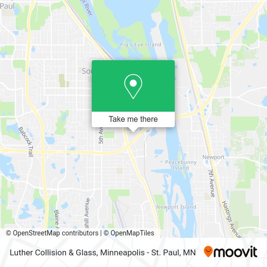 Luther Collision & Glass map