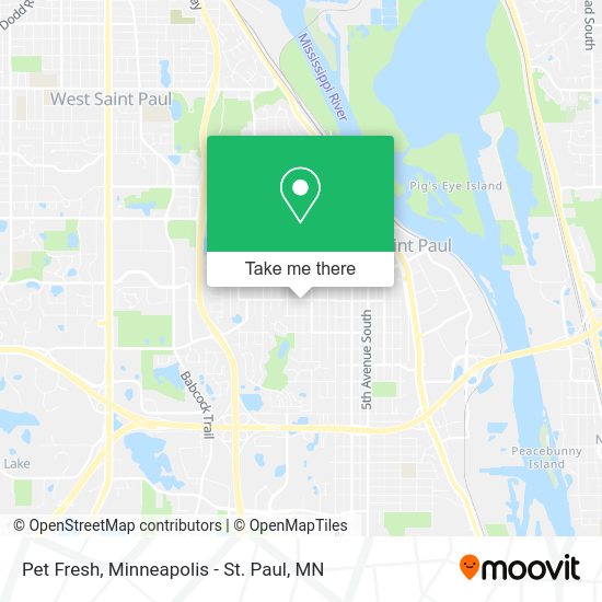 Pet Fresh map