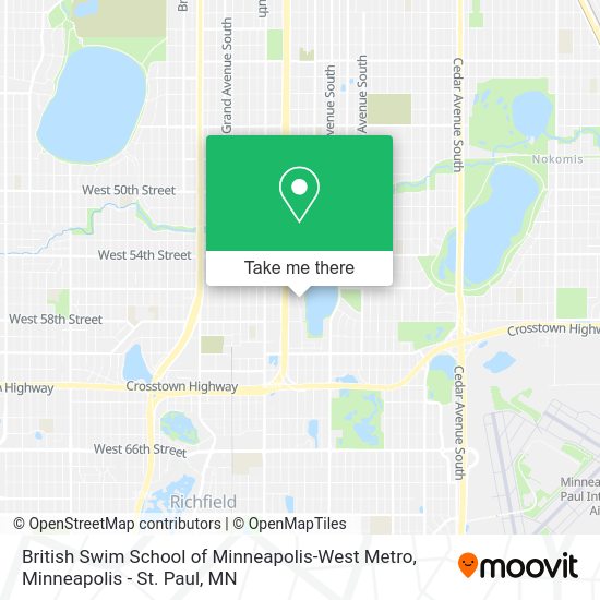 British Swim School of Minneapolis-West Metro map