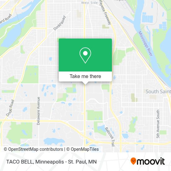 TACO BELL map