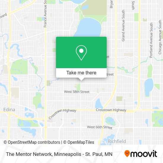 The Mentor Network map