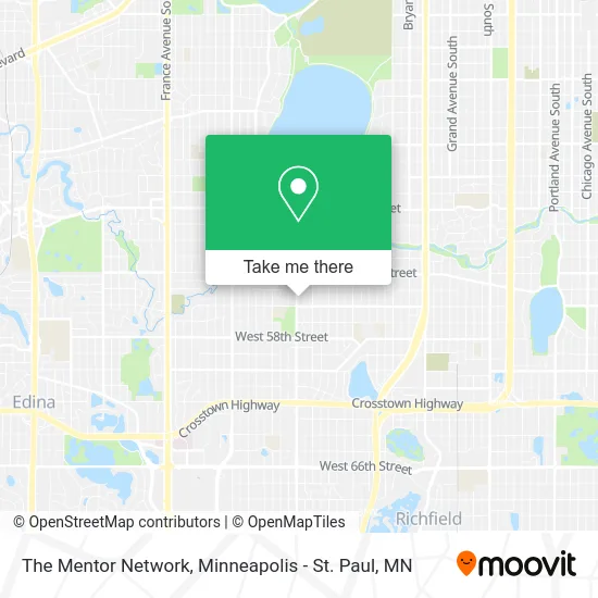 The Mentor Network map