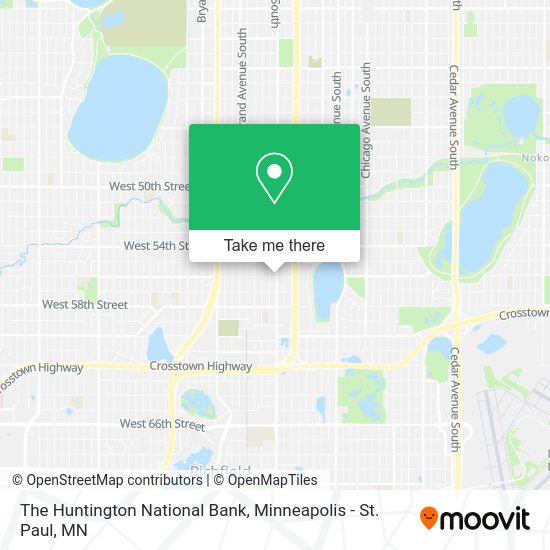 The Huntington National Bank map