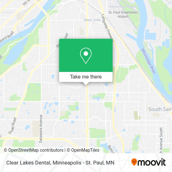 Clear Lakes Dental map