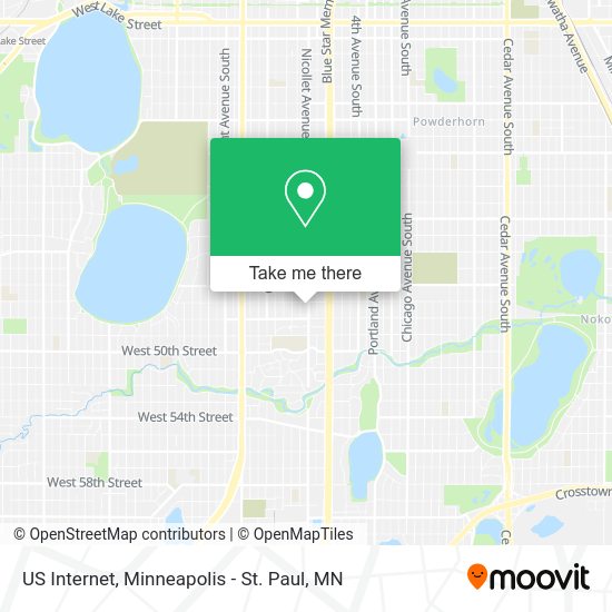 Mapa de US Internet