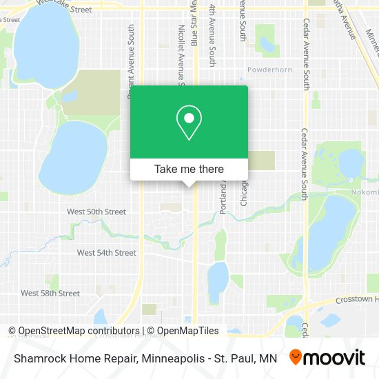 Shamrock Home Repair map