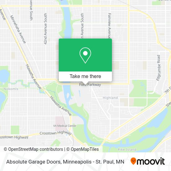 Mapa de Absolute Garage Doors