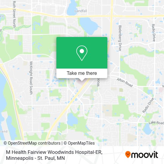 M Health Fairview Woodwinds Hospital-ER map