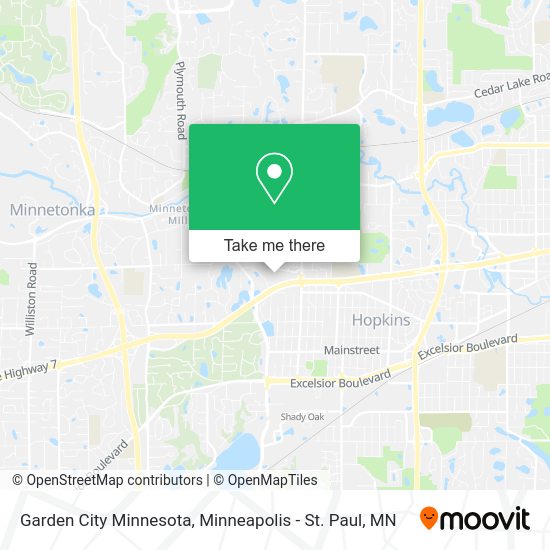 Garden City Minnesota map
